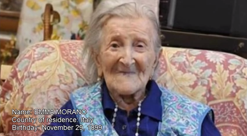 Emma Morano-Martinuzzi, Europas äldsta kvinna avslöjar hemligheten bakom ett långt liv.